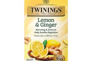 Twinings Lemon & Ginger Herbal Tea is a popular choice for those seeking digestive support. Ginger has long been used to ease nausea, bloating, and other digestive issues.