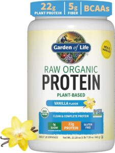 Raw Organic Protein is a plant-based protein powder made from a blend of high-quality, organic ingredients.