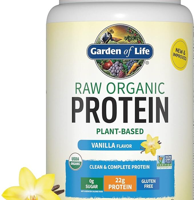 Raw Organic Protein is a plant-based protein powder made from a blend of high-quality, organic ingredients.